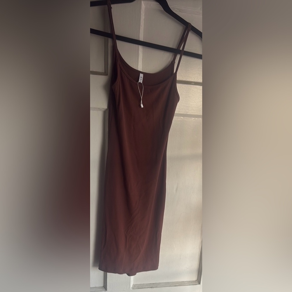 Brown Sleeveless Dress
